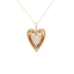 Ace of Hearts Diamond Pendant