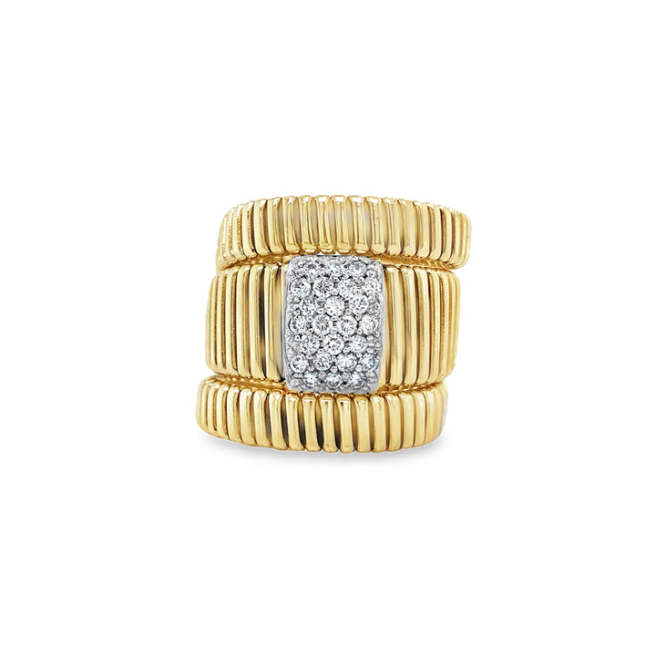 Pavé Diamond Triple Wrap Ring
