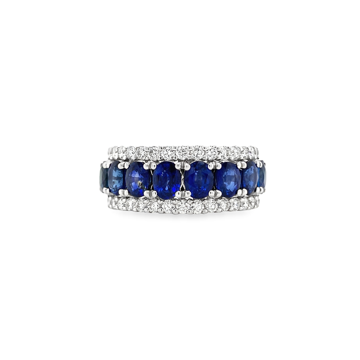 Oval Sapphire and Diamond Ring