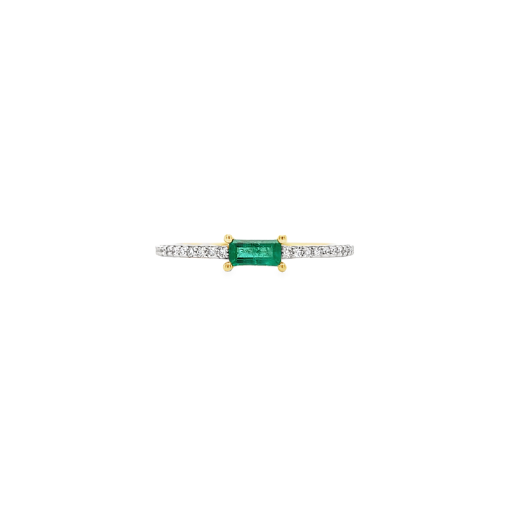 Emerald Stack Ring
