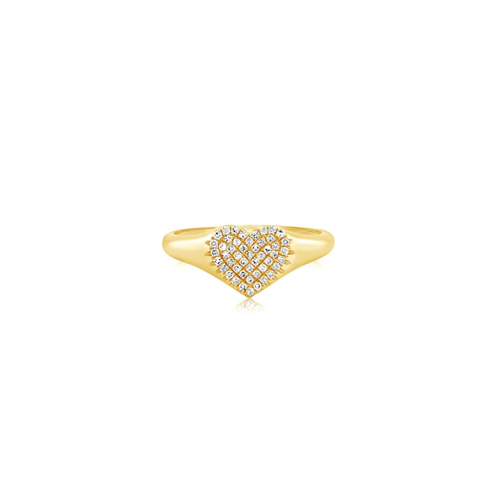 Small Diamond Heart Ring