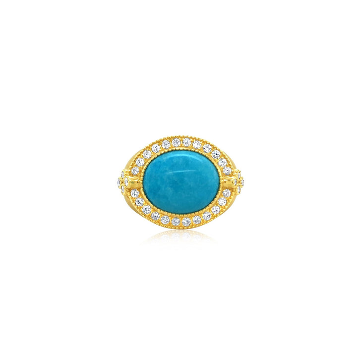 Diamond and Turquoise Ring - Marika