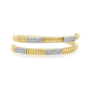 Diamond Station Wrap Bangle