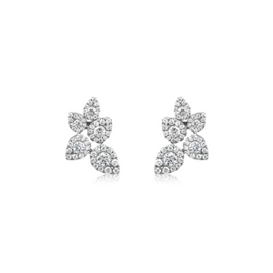 Multi Pear Shape Diamond Earrings