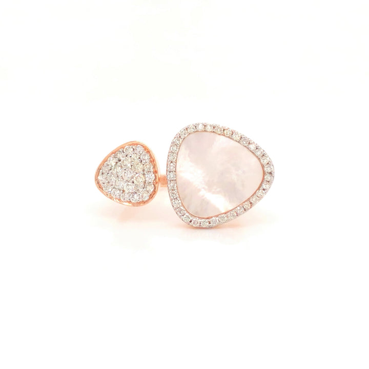 Diamond and Mother of Pearl Ring