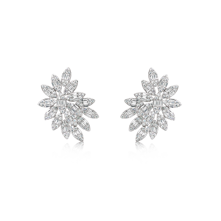 Multi Marquis-Shape Illusion Diamond Earrings