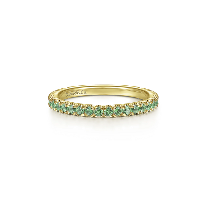 Emerald Eternity Stack Ring - Gabriel & Co.