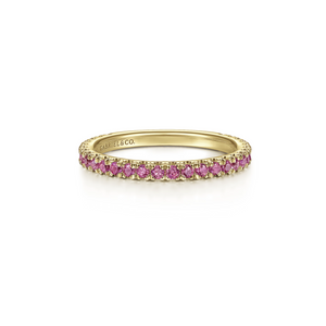 Ruby Eternity Stack Ring - Gabriel & Co.