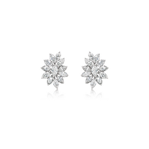 Marquise Shape Diamond Stud Earrings