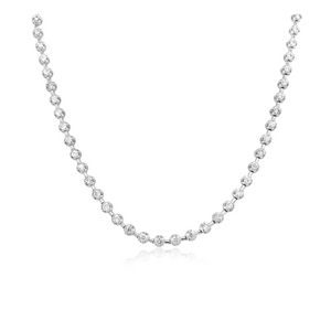 White Gold Diamond Strand Necklace