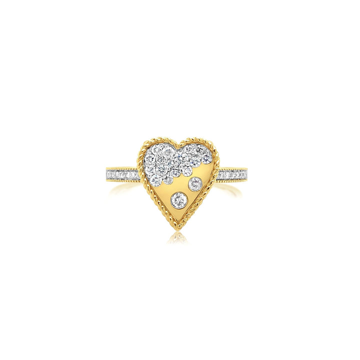 Diamond Confetti Heart Ring