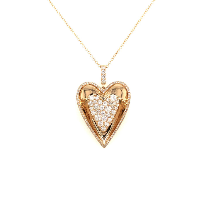 Ace of Hearts Diamond Pendant