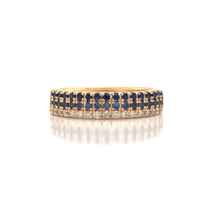 Blue Sapphire Ombré Ring