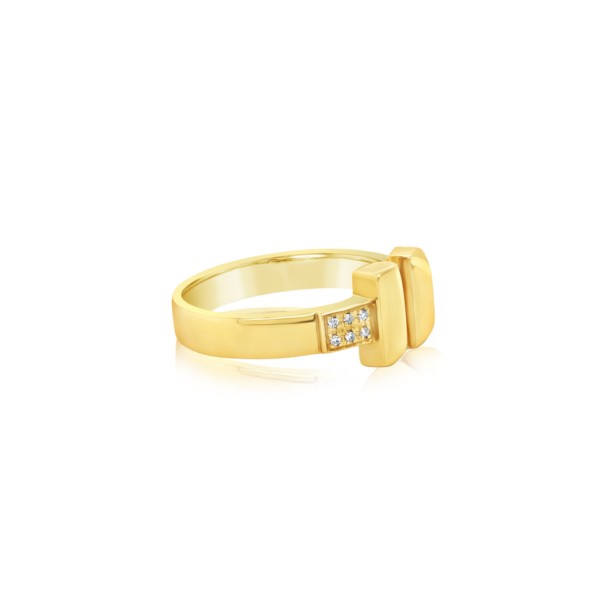 Open Front Diamond Barbell Ring – Amor Fine Jewelry