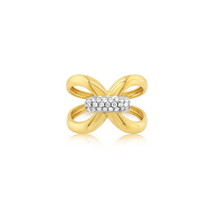 Diamond Bow-Tie Ring